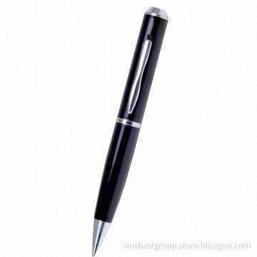 New Executive Camera Pen with Impressive 1,280 x 720P Resolution, Retractable Black Ballpoint Pen